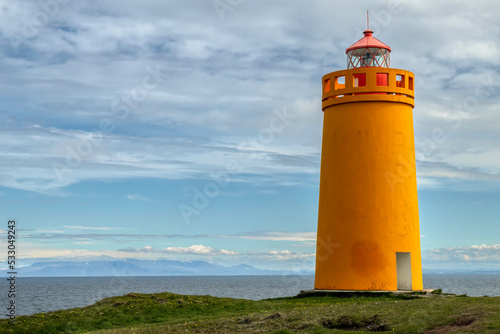 Holmsberg Lighthouse in Keflavik  Iceland