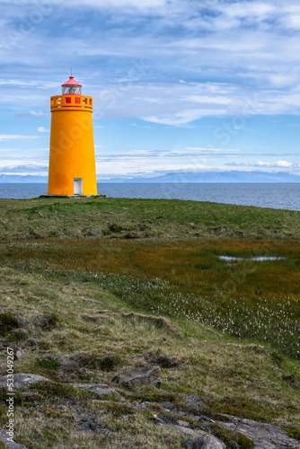 Holmsberg Lighthouse in Keflavik  Iceland