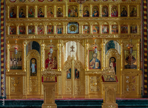 Foto Iconostasis in the Salva monastery - Romania