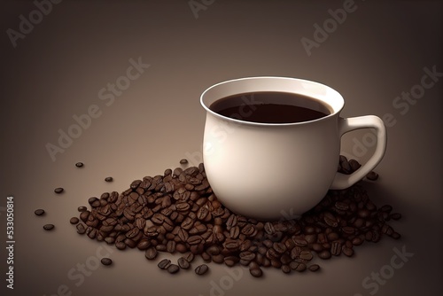 A Steaming Hot Cup of Fresh Brewed Coffee