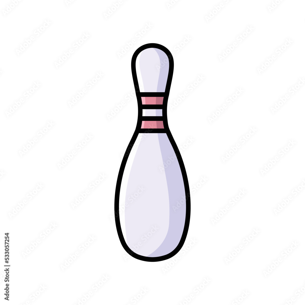 bowling icon vector design template in white background bowling icon vector design template in white background