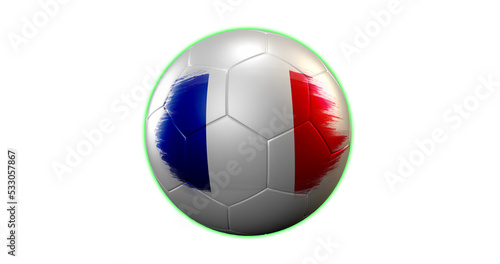 France flag and football 