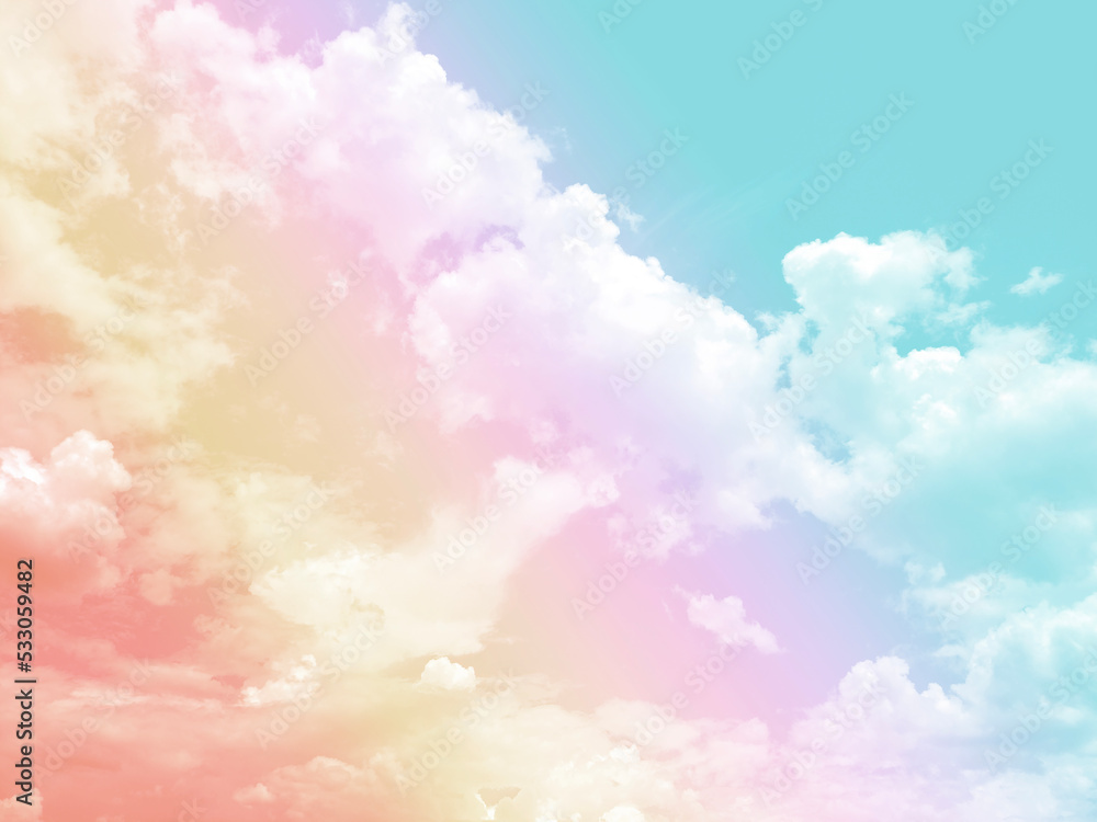 Sky and clouds in pastel tones for graphic design or wallpaper Sky and clouds in pastel tones for graphic design or wallpaper