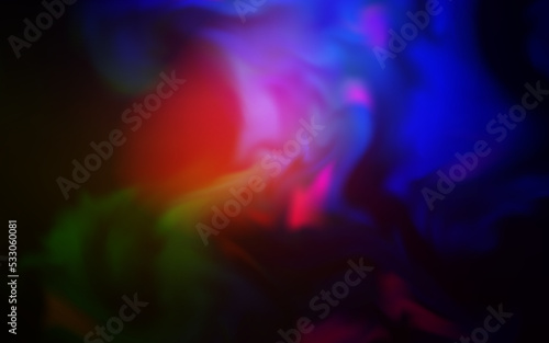 Dark Pink, Red vector colorful blur backdrop.
