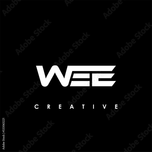WEE Letter Initial Logo Design Template Vector Illustration