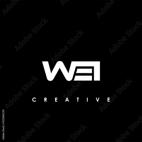 WEI Letter Initial Logo Design Template Vector Illustration