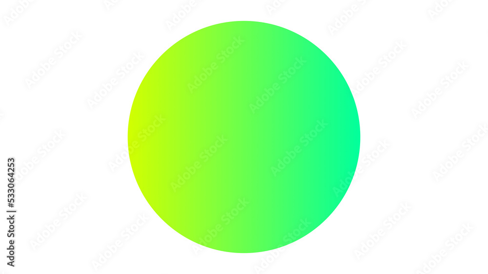 Green gradient circle. Icon, background, wallpaper