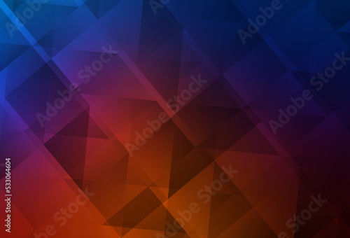 Light Blue, Red vector abstract mosaic background.