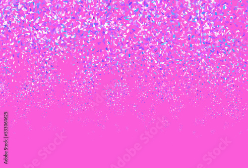 Light Pink, Blue vector doodle pattern with leaves.