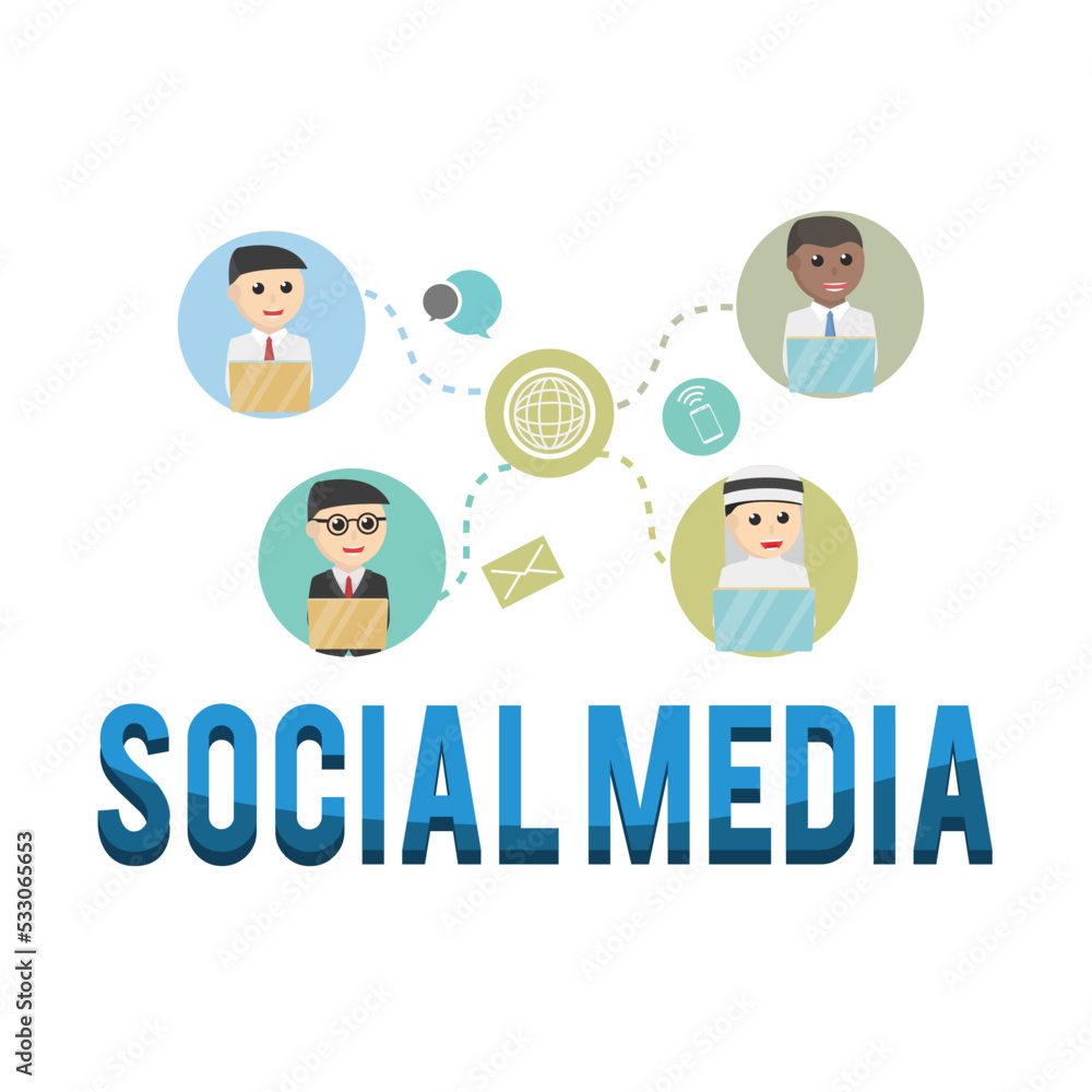 business social media design on white background business social media design on white background