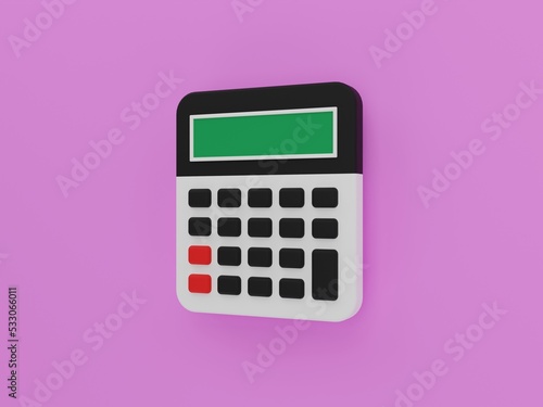 Calculator 3D Illustration