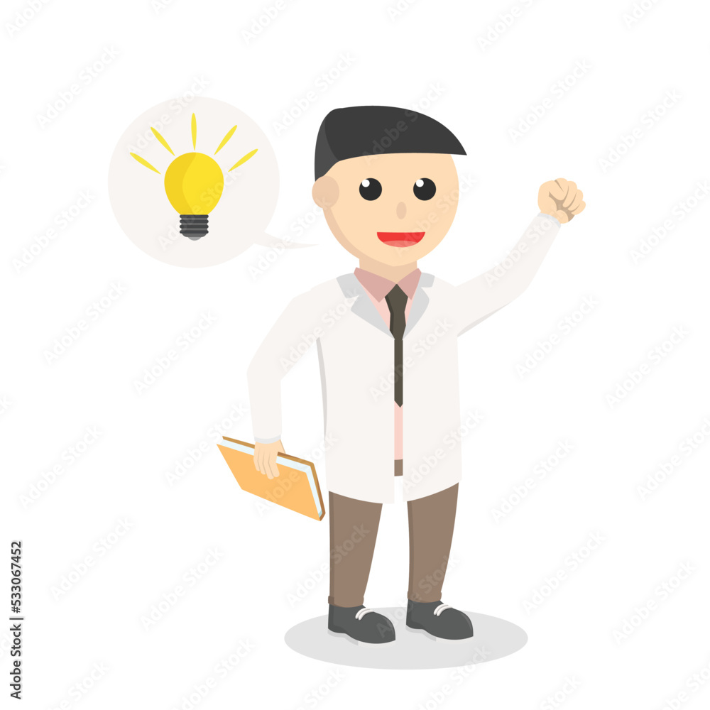scientists have a idea design character on white background scientists have a idea design character on white background