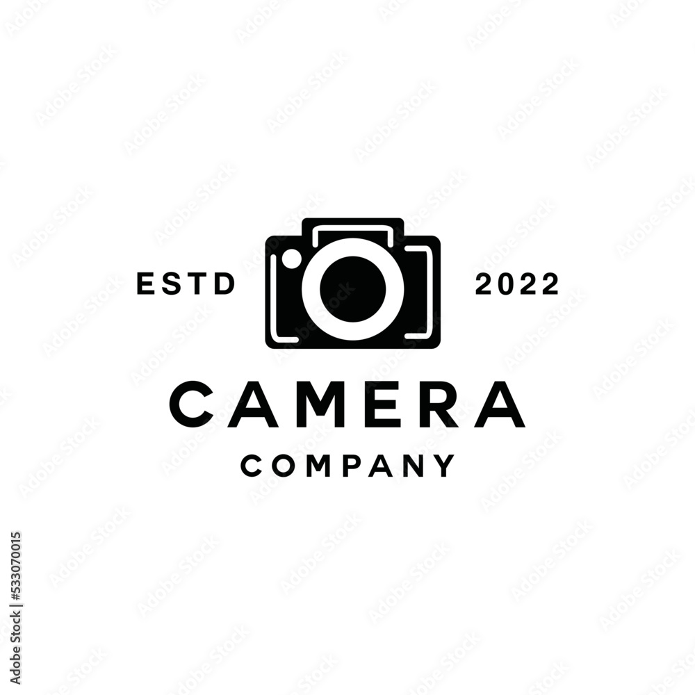 Camera Photography Logo vector design graphic emblem