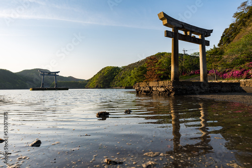 和多都美神社　夕暮れ　対馬 photo