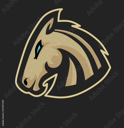 horse or equestrian sport vector logo design