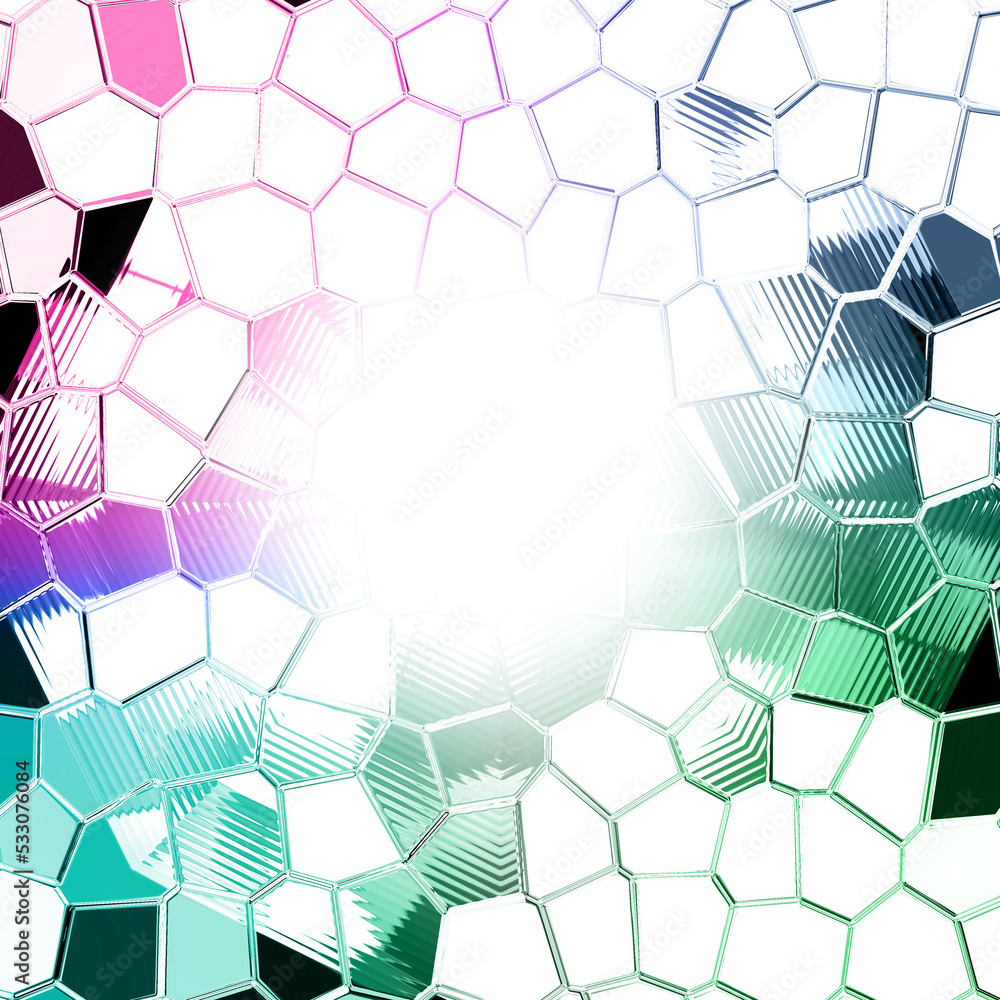 Abstract transparent mosaic texture border element. Abstract transparent mosaic texture border element.