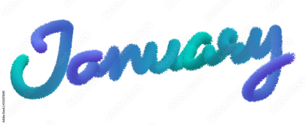 The fur alphabet is Gradient blue to green. Furry wording January soft and cute to start your seasonal. The fur alphabet is Gradient blue to green. Furry wording January soft and cute to start your seasonal.