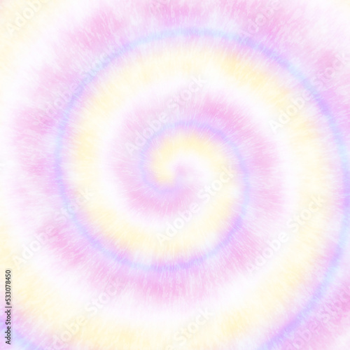 Tie dye pattern abstract background  Fashionable Pastel Textile Watercolour. Rainbow Artistic Circle. Tiedye Swirl. Vibrant Spiral Texture. Magic Fantasy Dirty Painting. pink  yellow 