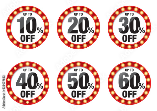 SALE OFFアイコンセット6種_白背景