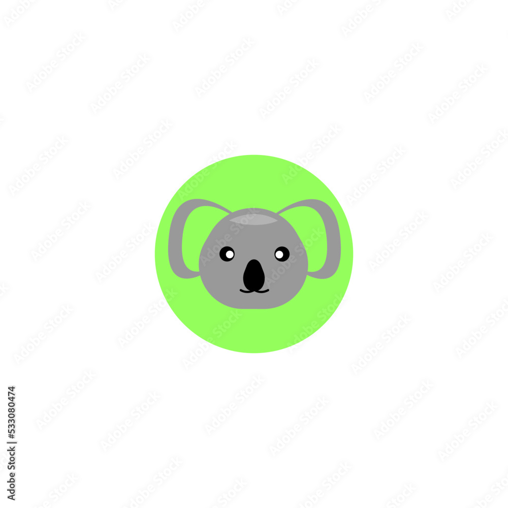 Fototapeta premium koala icon illustration vector