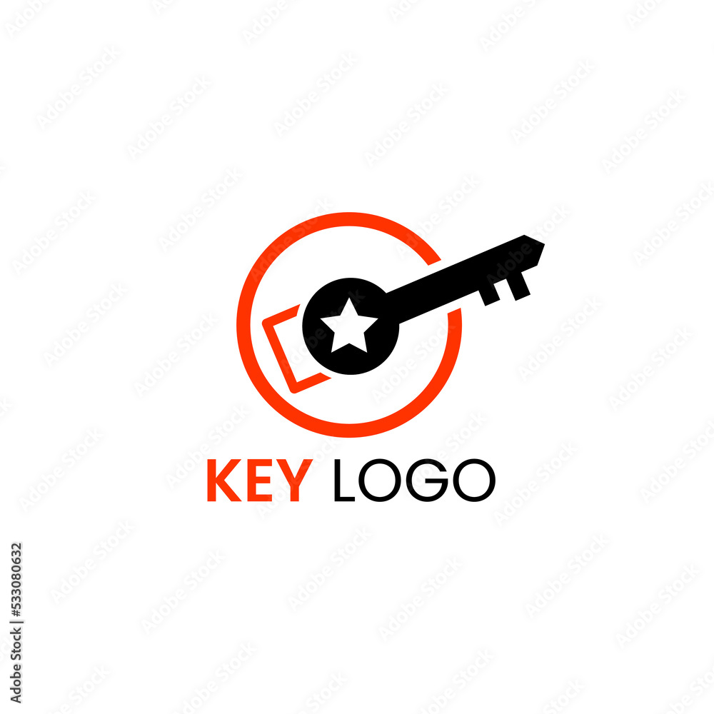 Key Icon Logo Design Element