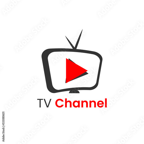 TV Channel logo vector icon illustration