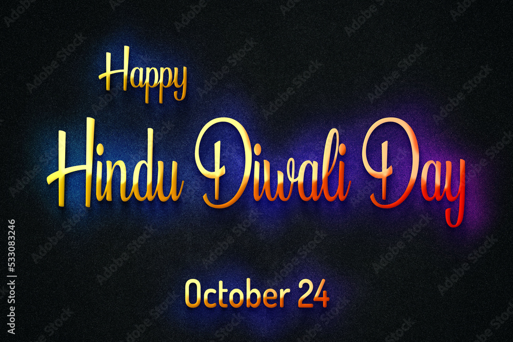 Happy Hindu Diwali Day, October 24, Empty space for text, Copy space right Text Effect Happy Hindu Diwali Day, October 24, Empty space for text, Copy space right Text Effect