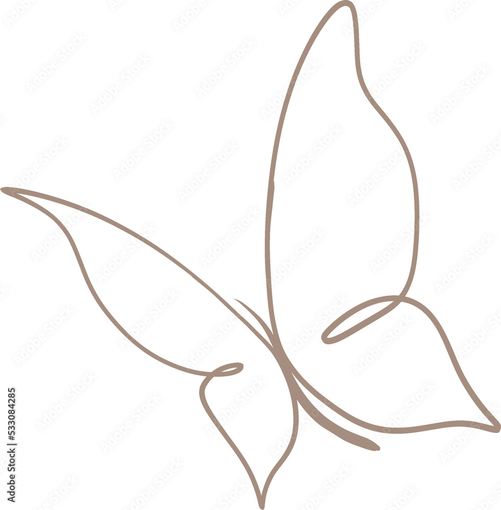 Obraz premium butterfly outline