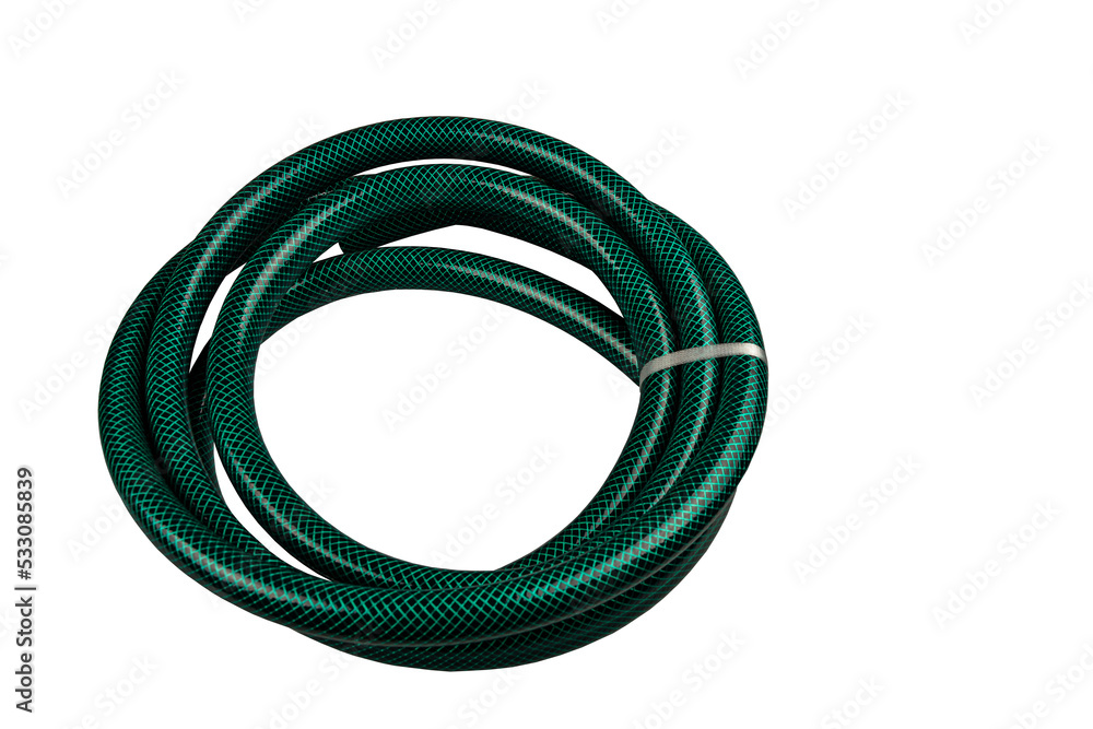 Green Hose on a white background. Green Hose on a white background.