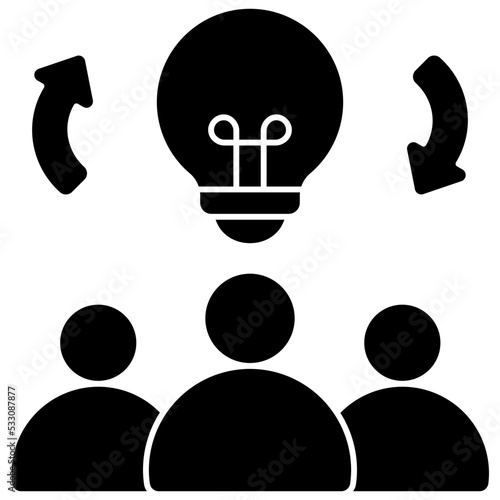 brainstorm solid icon