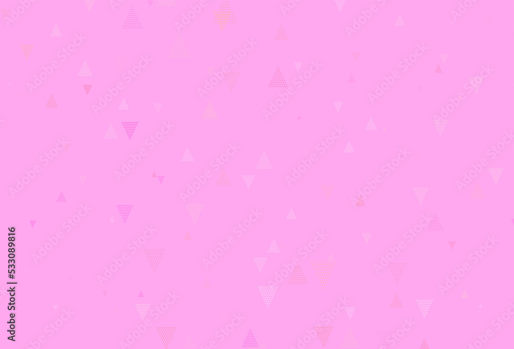 Light Pink, Yellow vector background with polygonal style.