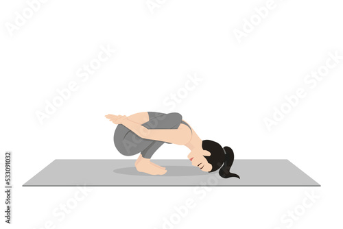Bound Garland Pose Forward Bend, Baddha Malasana Forward Bend