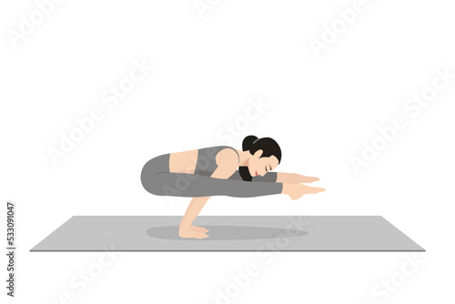 Firefly Pose Variation, Tittibhasana Variation