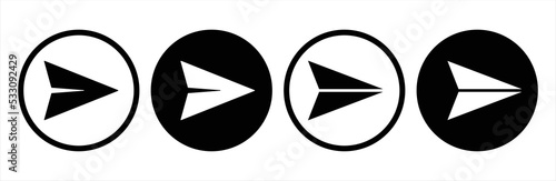 Send Message Icon. Paper Plane Icon, Vector Illustration. Send message illustration sign.