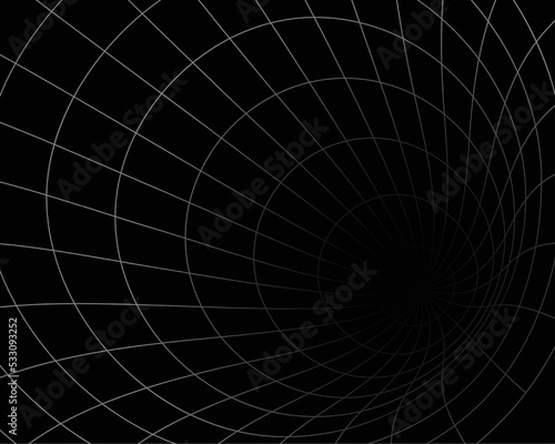 abstract warmhole wireframe tunnel template design