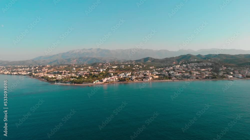 Aerial View Of Crete Beaches, Greece Aerial View Of Crete Beaches, Greece