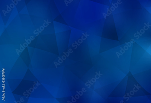 Light BLUE vector triangle mosaic template.