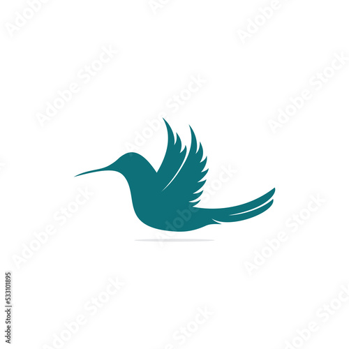 Modern Hummingbird design vector illustration, Creative Hummingbird logo template, icon symbol with white background.