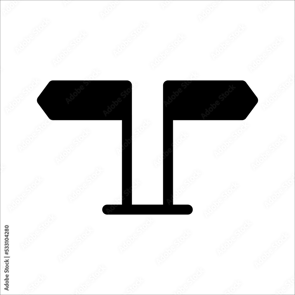 Outline direction icon illustration isolated vector sign symbol Outline direction icon illustration isolated vector sign symbol