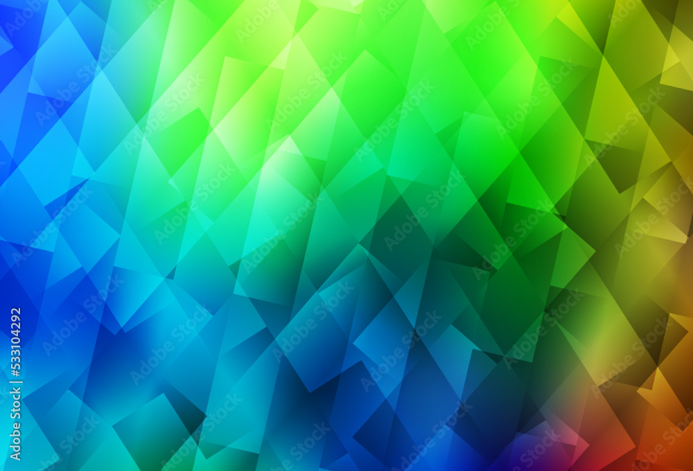 Obraz premium Dark Multicolor vector background with rectangles.