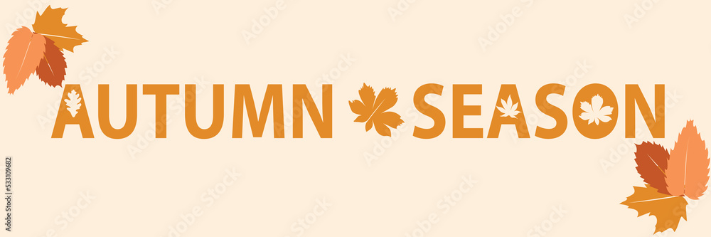 Graphic resources autumn season can be used for baner flyer or etc