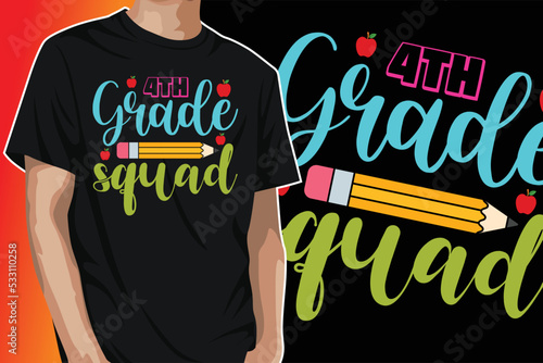 4th Grade Squad Fourth Teacher Back To School Kindergarten Preschool Pre-K