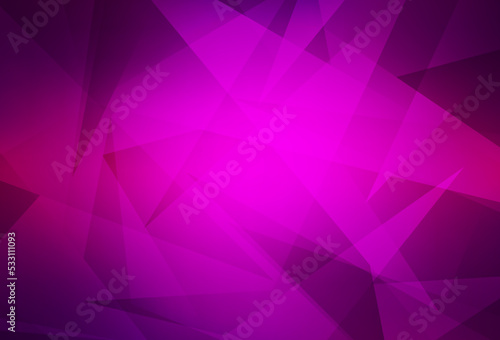 Dark Purple vector template with crystals, triangles.