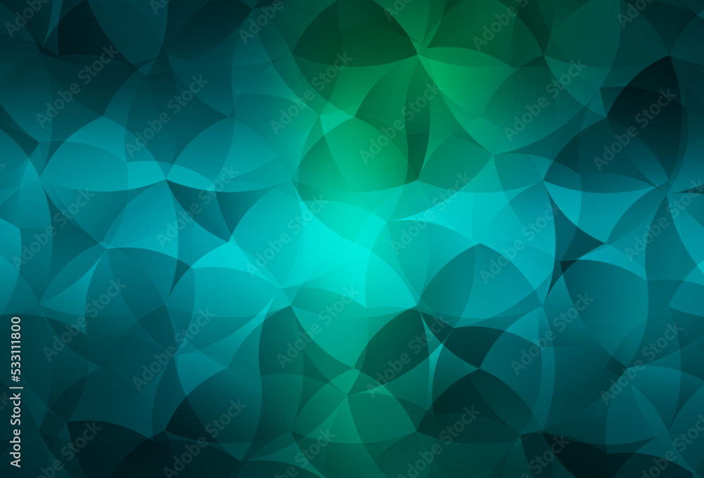 Obraz premium Light Blue, Green vector texture with abstract forms.