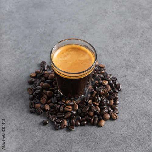 Coffee beans on background 