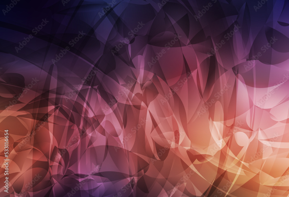 Dark Blue, Yellow vector pattern with random forms. Dark Blue, Yellow vector pattern with random forms.