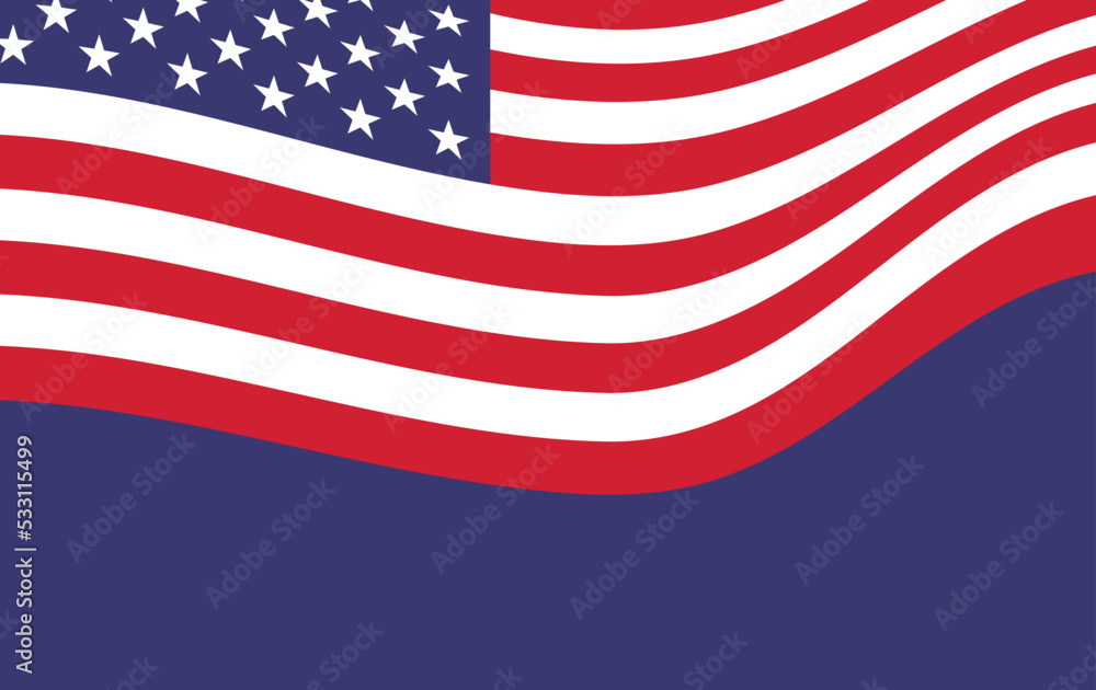 Naklejka premium american flag. american wallpaper. background