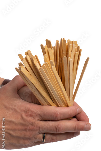 Wooden disposable food utensils