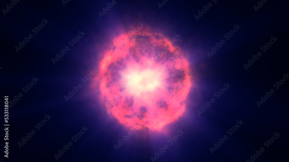 fire flame ball explosion in space, illustration fire flame ball explosion in space, illustration