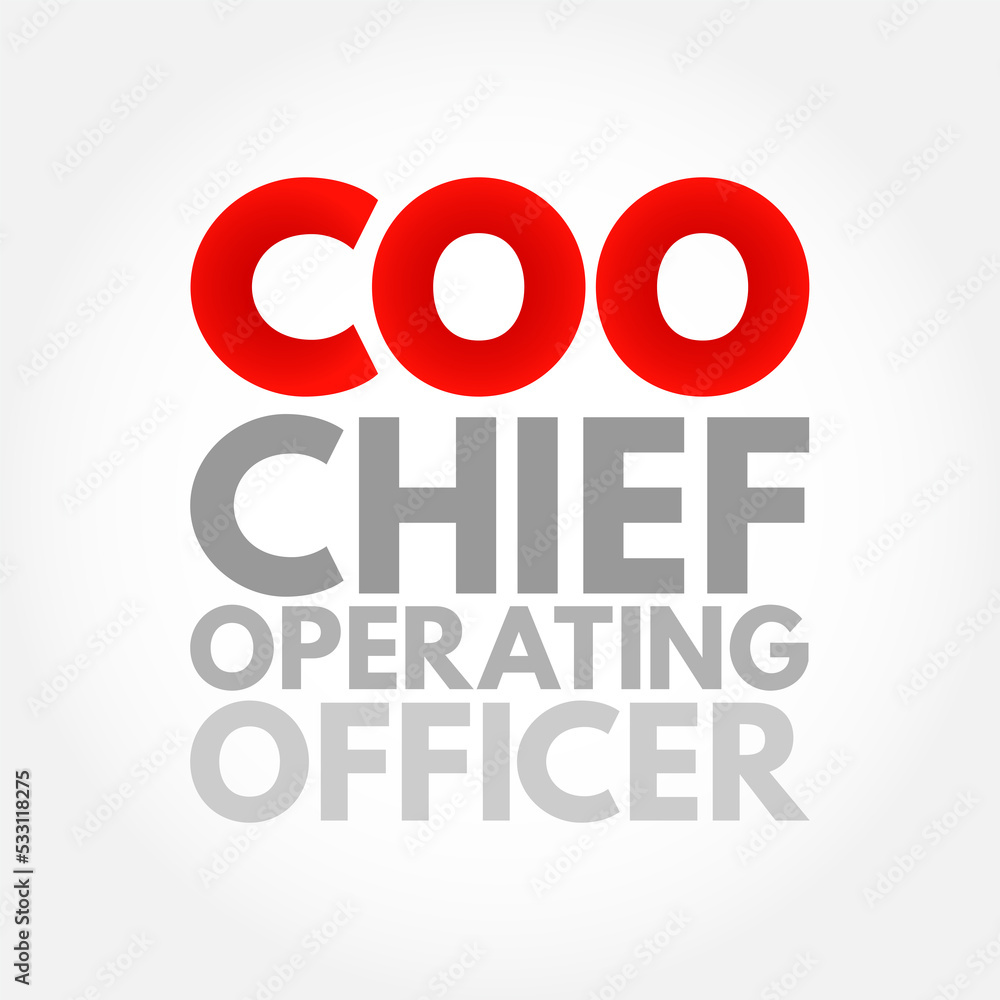 Chief Operating Officer Vs Chief Operations Officer COO Chief Operating Officer - one of the highest-ranking executive